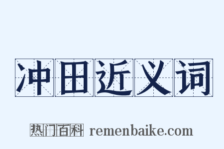 冲田近义词是什么意思的图片